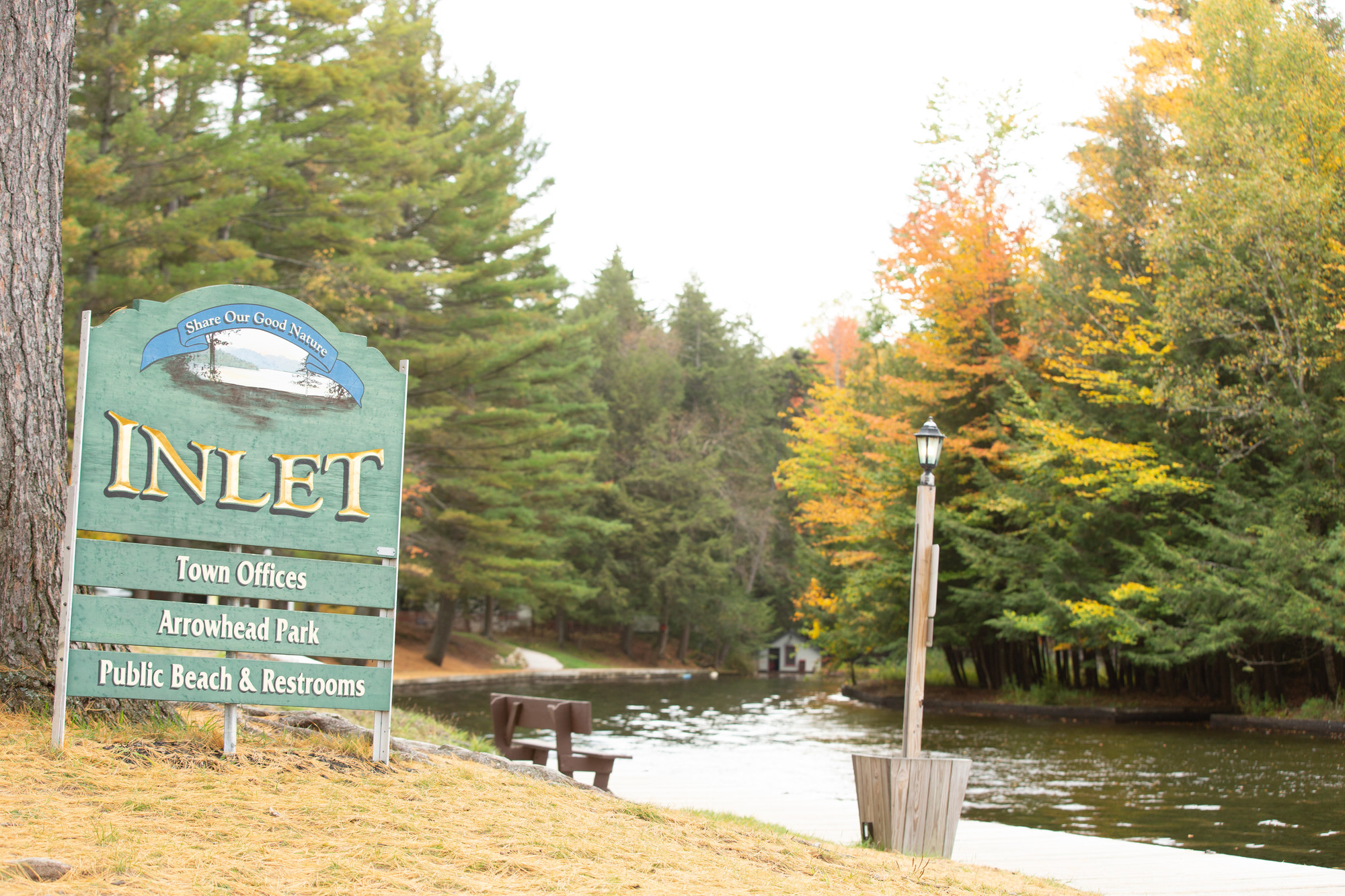 inlet sign on waterway