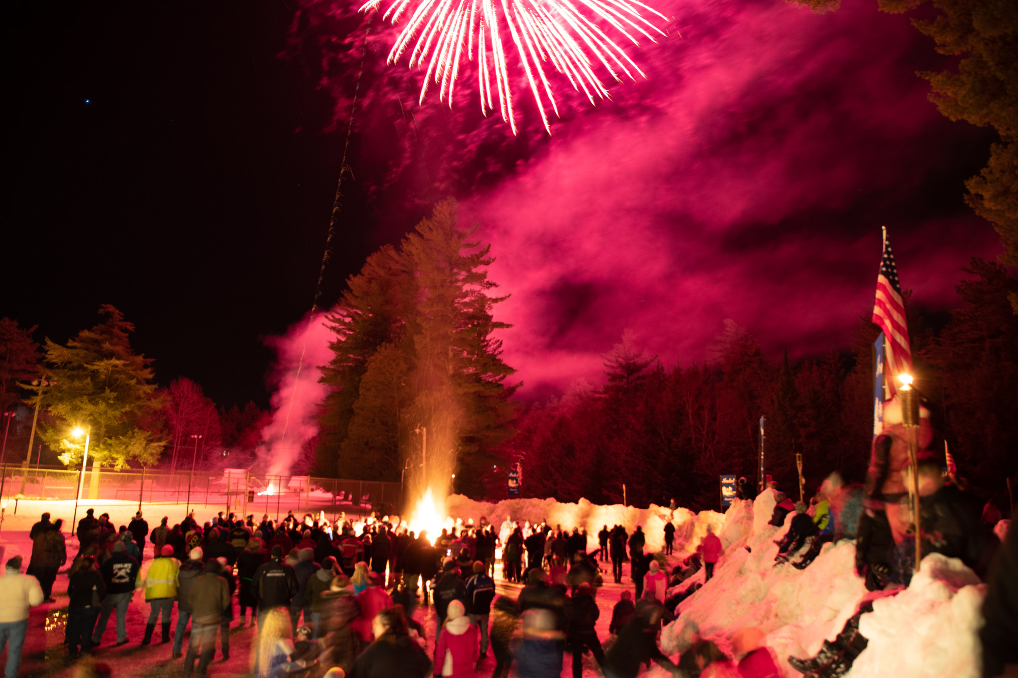 inlet fire and lights